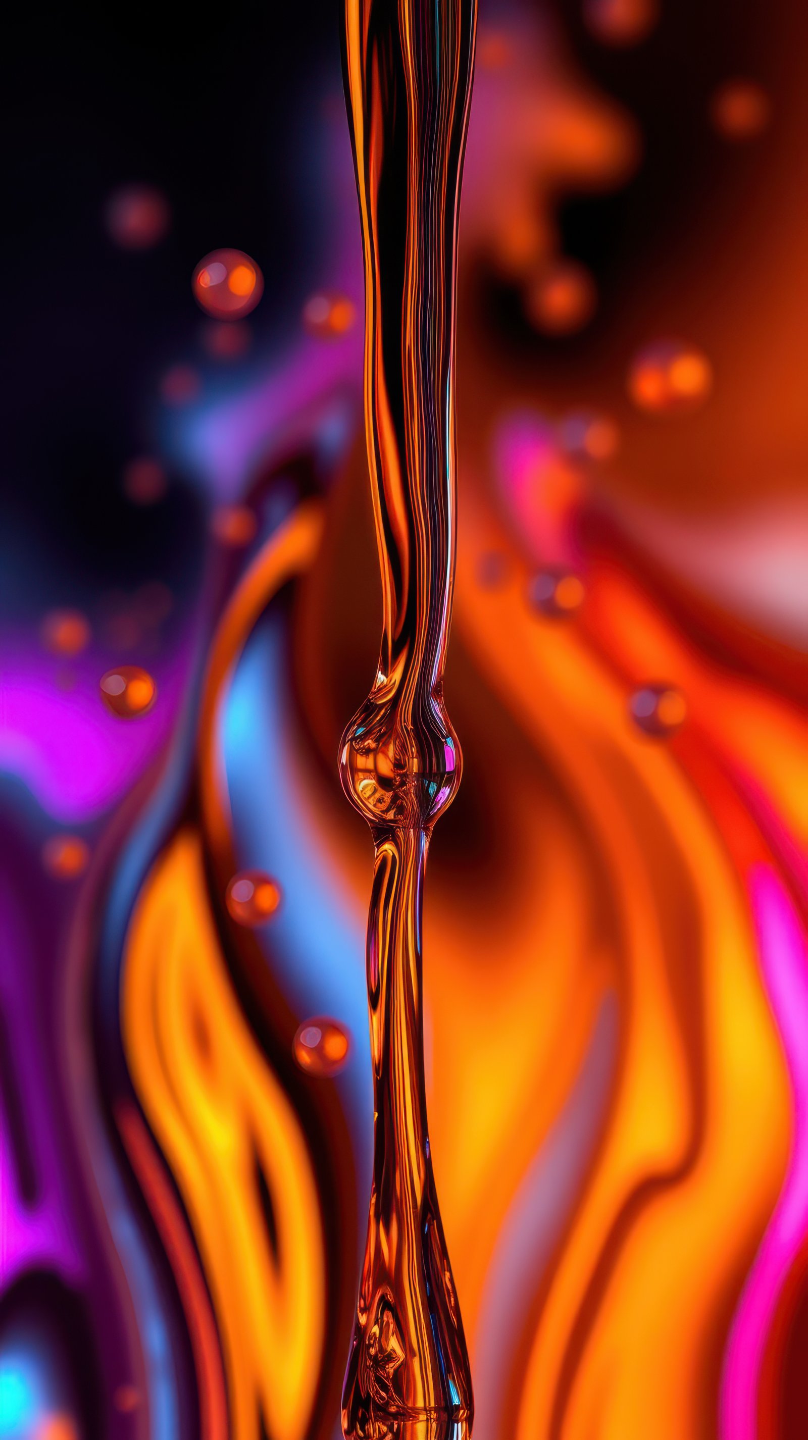 Liquid art flows through vibrant colors creating a mesmerizing visual experience in abstract forms